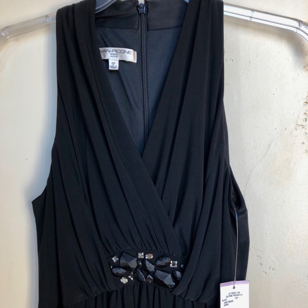 Evan Picone Black Halter Dress